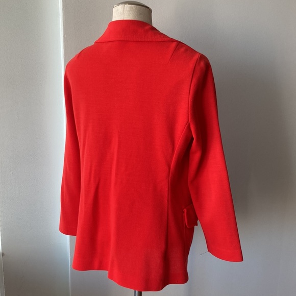 Vintage orange Tan Jay button up sweater jacket - Picture 6 of 10